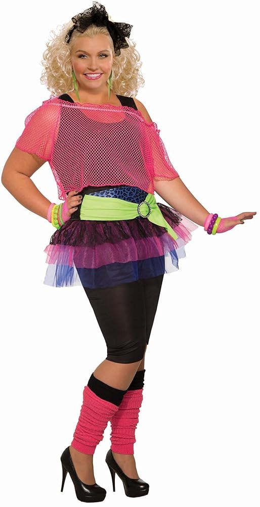 Amazon.com: Forum Novelties Women's 80's Girl Neon Costume